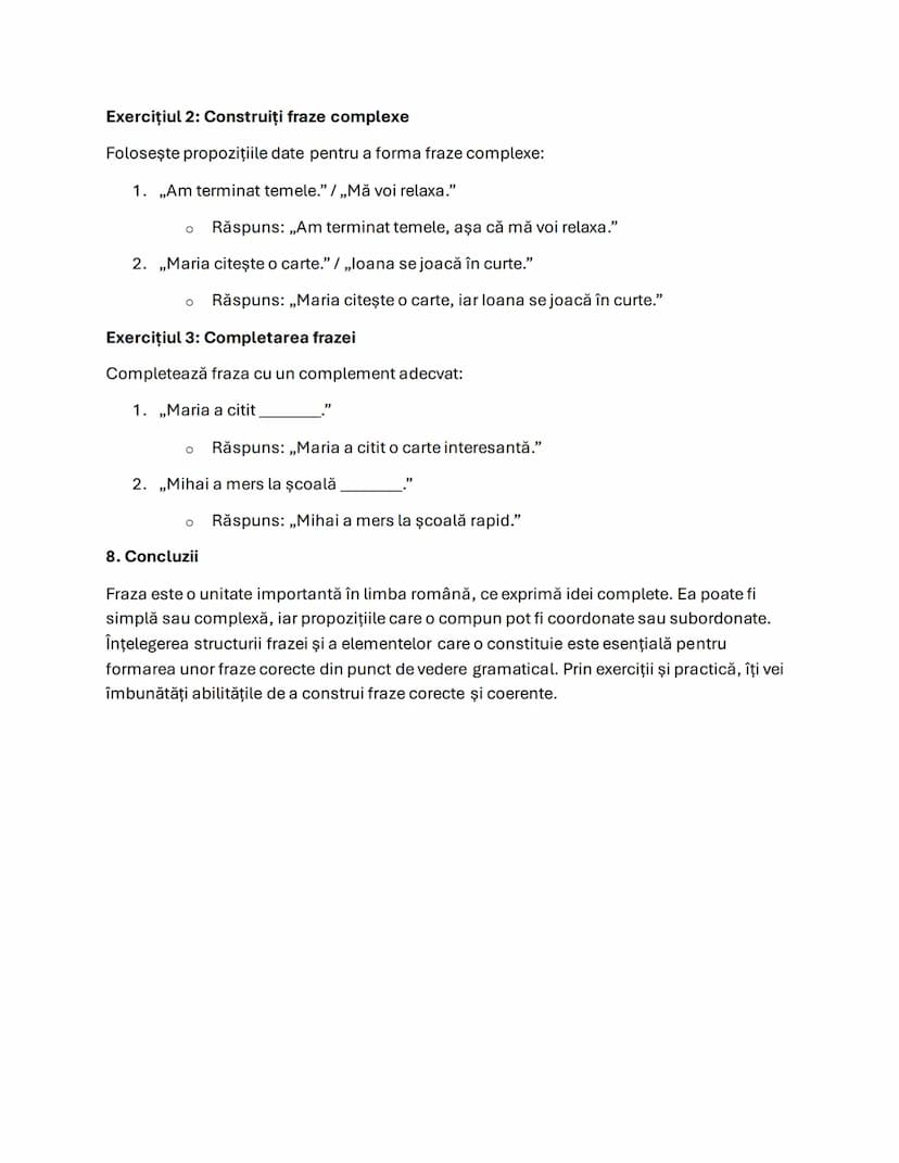# Exemplu închis: „Ai învățat lecția?”

* 2.5. Fraza exclamativă
Fraza exclamativă exprimă o stare emoțională puternică și este marcată de s