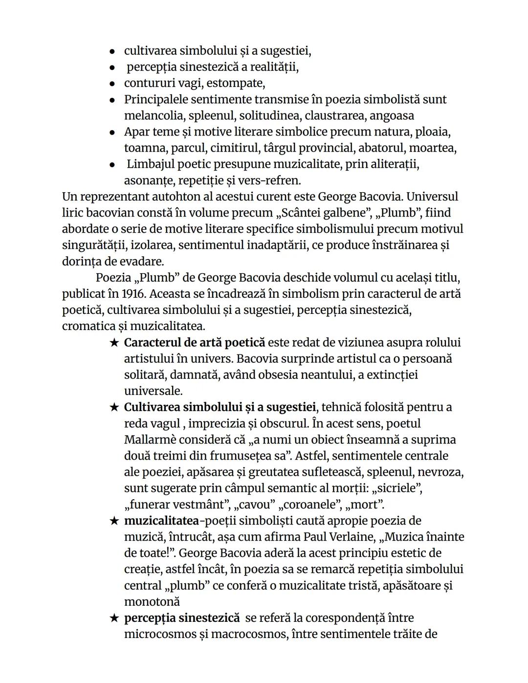 ```
incadrare
Plumb
George Bacovia, 1916
Dormeau adânc sicriele de plumb,
Și flori de plumb şi funerar veştmânt -
Stam singur în cavou... și