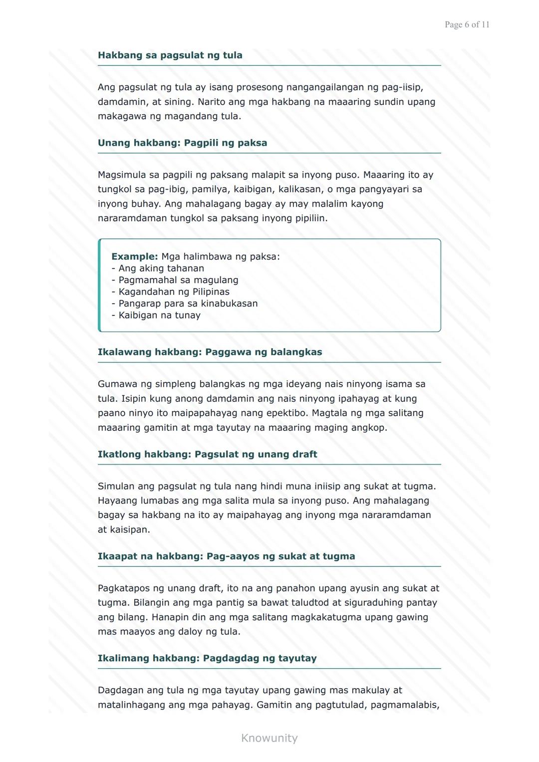 Pagsulat at Pagpapahayag: Pagbuo ng Tula
Pag-aaral sa mga elemento at pamamaraan ng
pagsulat ng tula
Mga Layuning Pang-edukasyon
Mauunawaan 