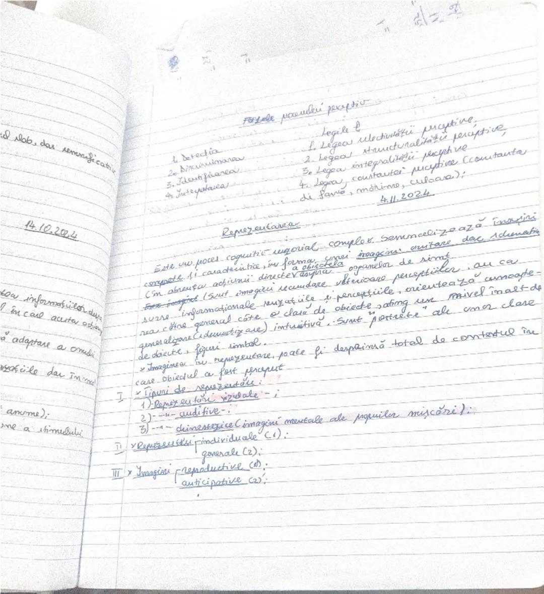 * Clasificarea fenomenela pinice:
tive (de cunoastere) senzoriale Curzo
I moase pihice [cognitive
poreptë, remezentări).
logice (góndines,
m