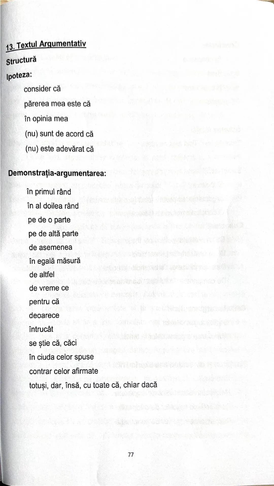 text argumentativ 