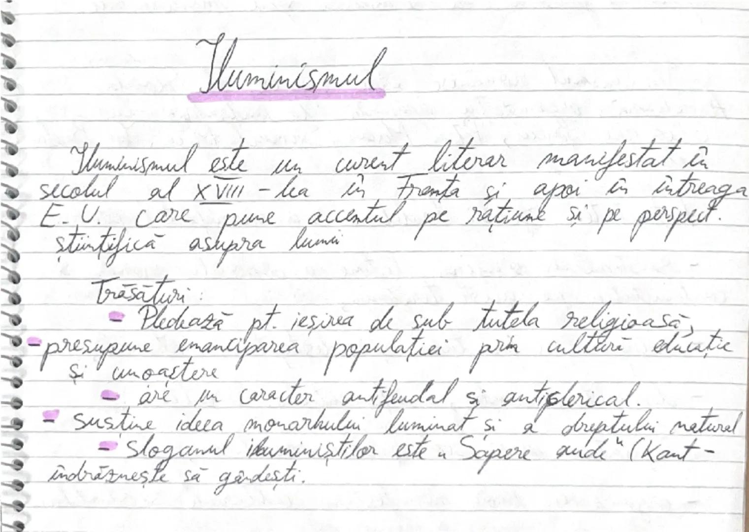 --- OCR Start ---
# luminismul
Iluminismul este un curent literar manifestat în
secolul al XVIII-lea în Franța și apoi în întreaga
E. U. car