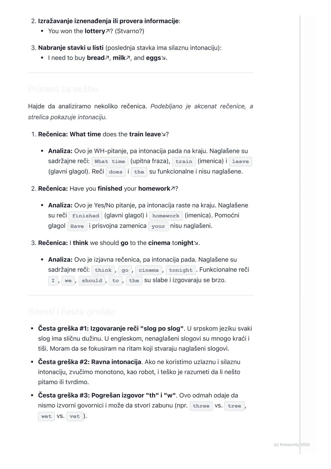 # Izgovor i intonacija

Uvod: Zašto su izgovor i intonacija važni?

Pravilan izgovor i intonacija su ključni za usmenu komunikaciju na engle