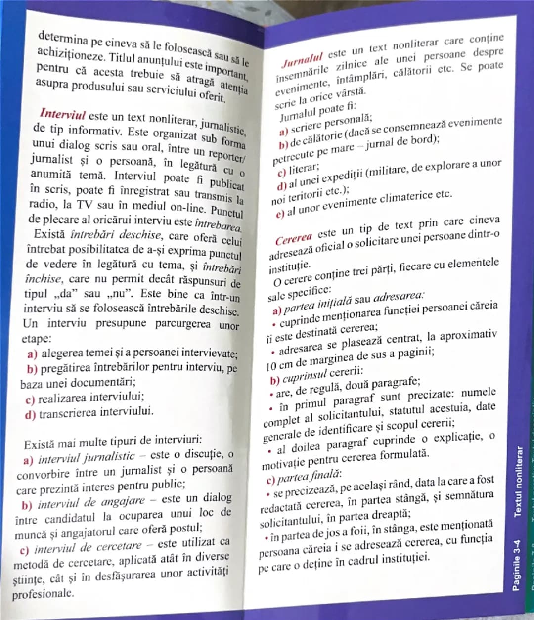# Booklet

Berlin Evelina

LIMBA ŞI
LITERATURA
ROMÂNĂ

Tipuri de texte

pentru

Evaluarea Naţională

Paginile 12-13 Textul dramatic; Textul 