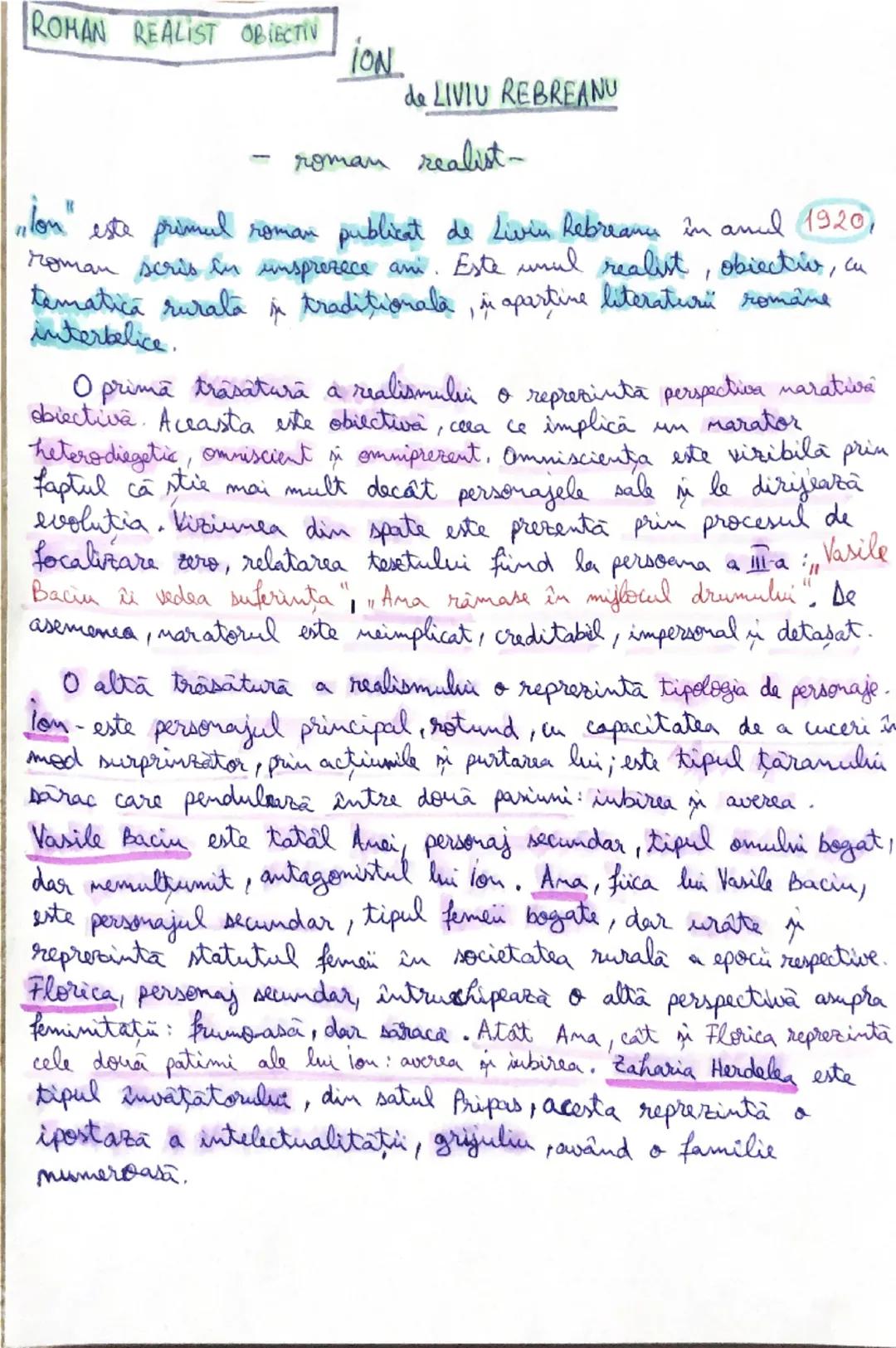 ROMAN REALIST OBIECTIV

ION

de LIVIU REBREANU

- roman realist-

roman

"Ion" este primul roman publicat de Livin Rebreanu în anul 1920,
ro