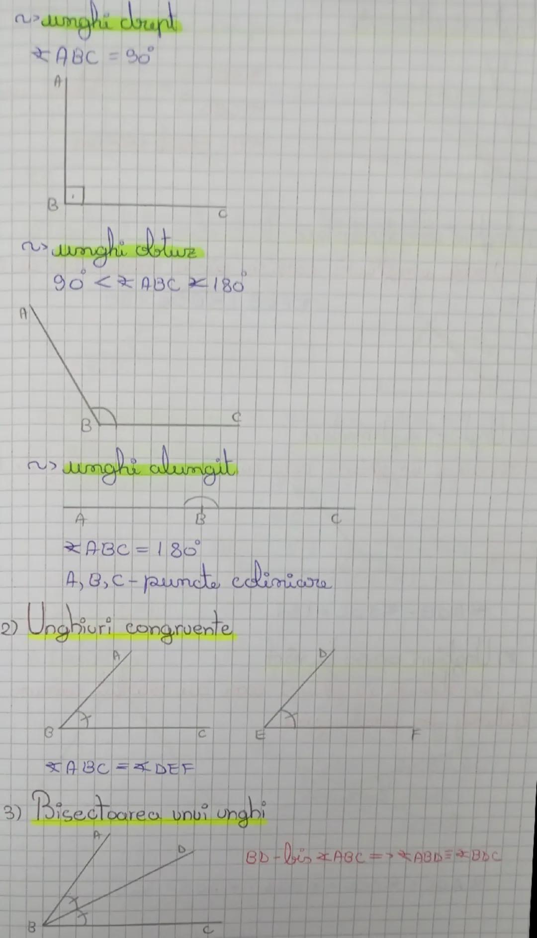 Recapitulare - Geometrie
I Dreaptă, semicdreaptă, segment
dreaptă
semicdreaptă
segment
AB = DE
a si b - concurente
anb = $
\angle$o's
e || f