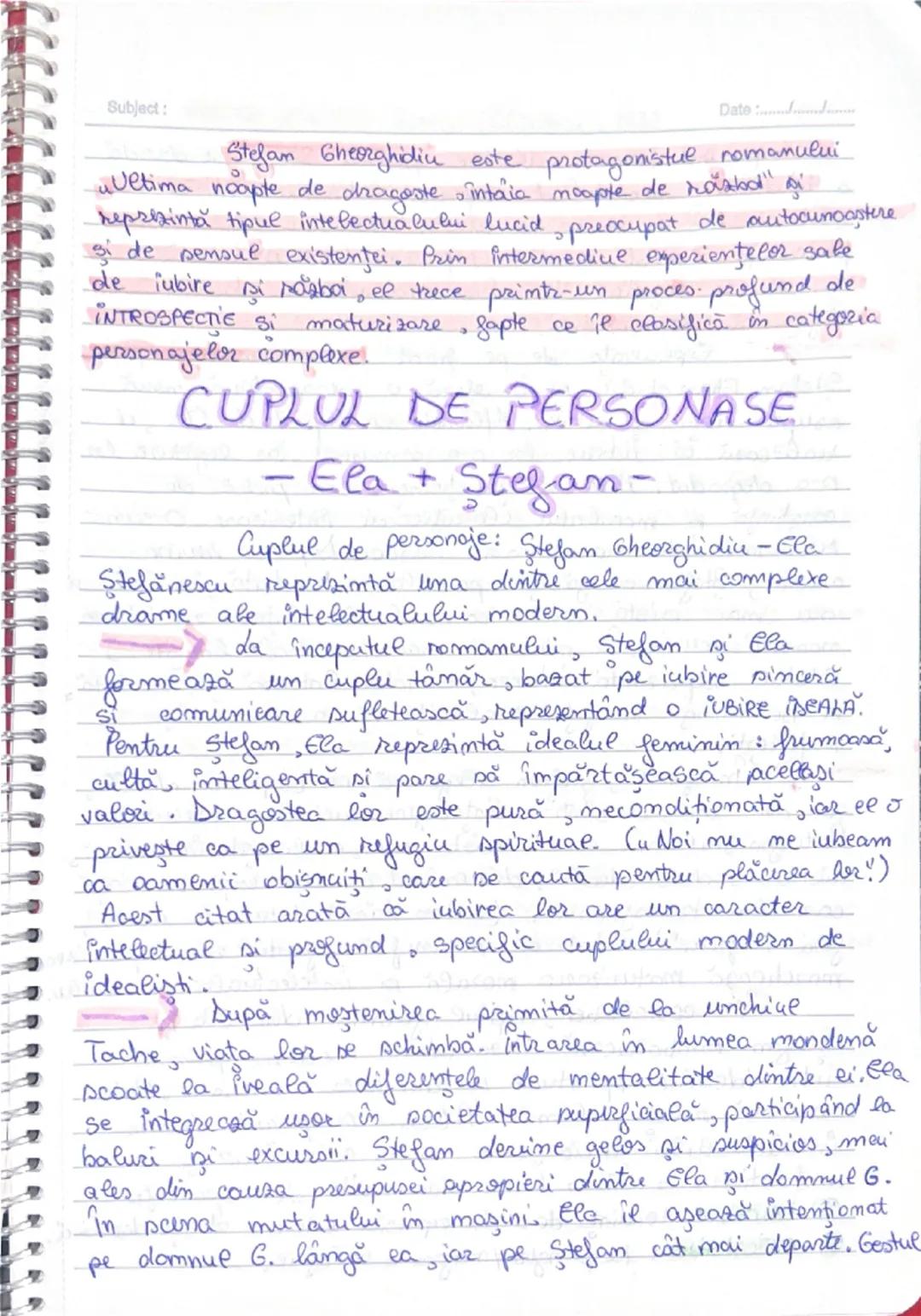 Subject:

Date: ......

ULTIMA NOAPTE DE
DRAGOSTE
ÎNTÂIA NOAPTE DE
RĂZBOI

CAMIL
PETRESCU Subject: ENIGMA οπίαίεί - Gerge
Calinescu: 1938
Da