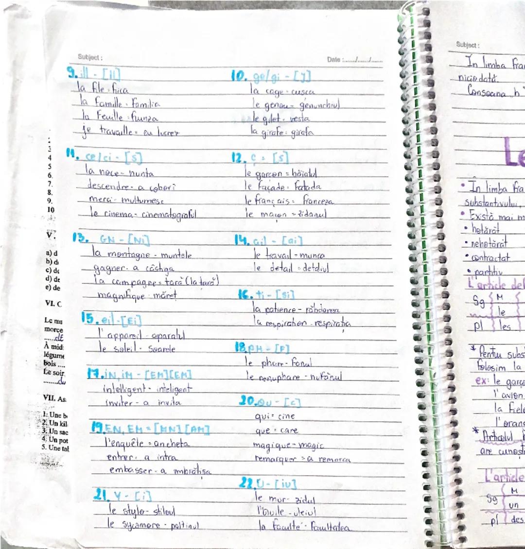 Subject:
Date
le 13 septembre 2024
# Bilan
In franceză scriem într-un fel oj citit mtr-un fel
Există grupon de litere care se pronuntă într-