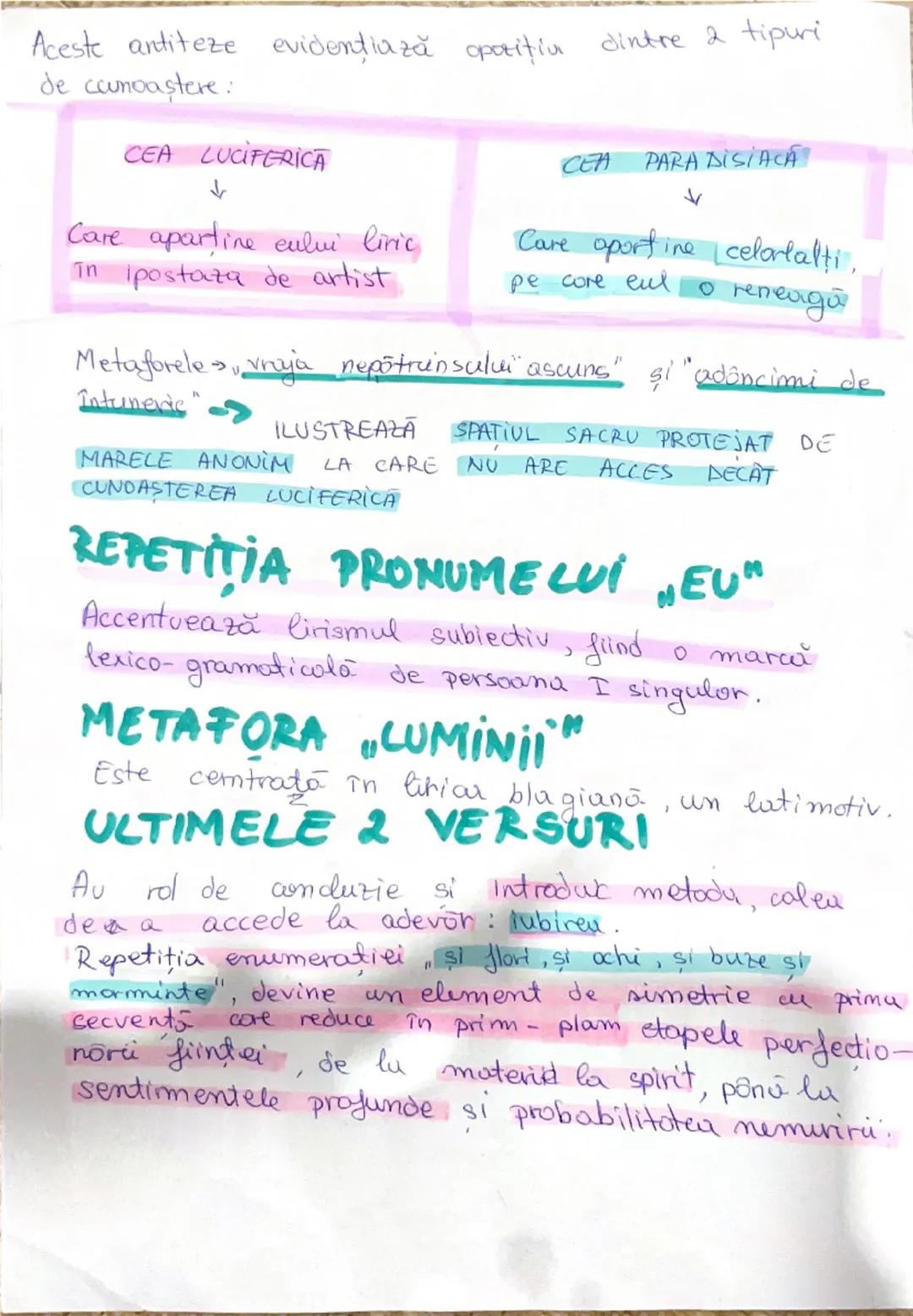 # EU NU STRIVESC COROLA
# DE MINUNI A LUMII
~ Lucian Blaga

# CURRENT/PERIOADĂ
- Deschide volumul (Poemele lumii)
- Publicată în anul 1919
-