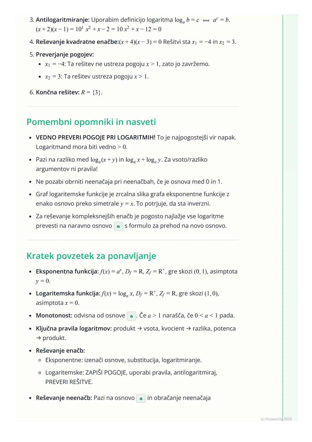 # Eksponentne in logaritemske
funkcije

Pregled eksponentnih in logaritemskih funkcij

To sta dve ključni družini funkcij, ki sta med seboj 