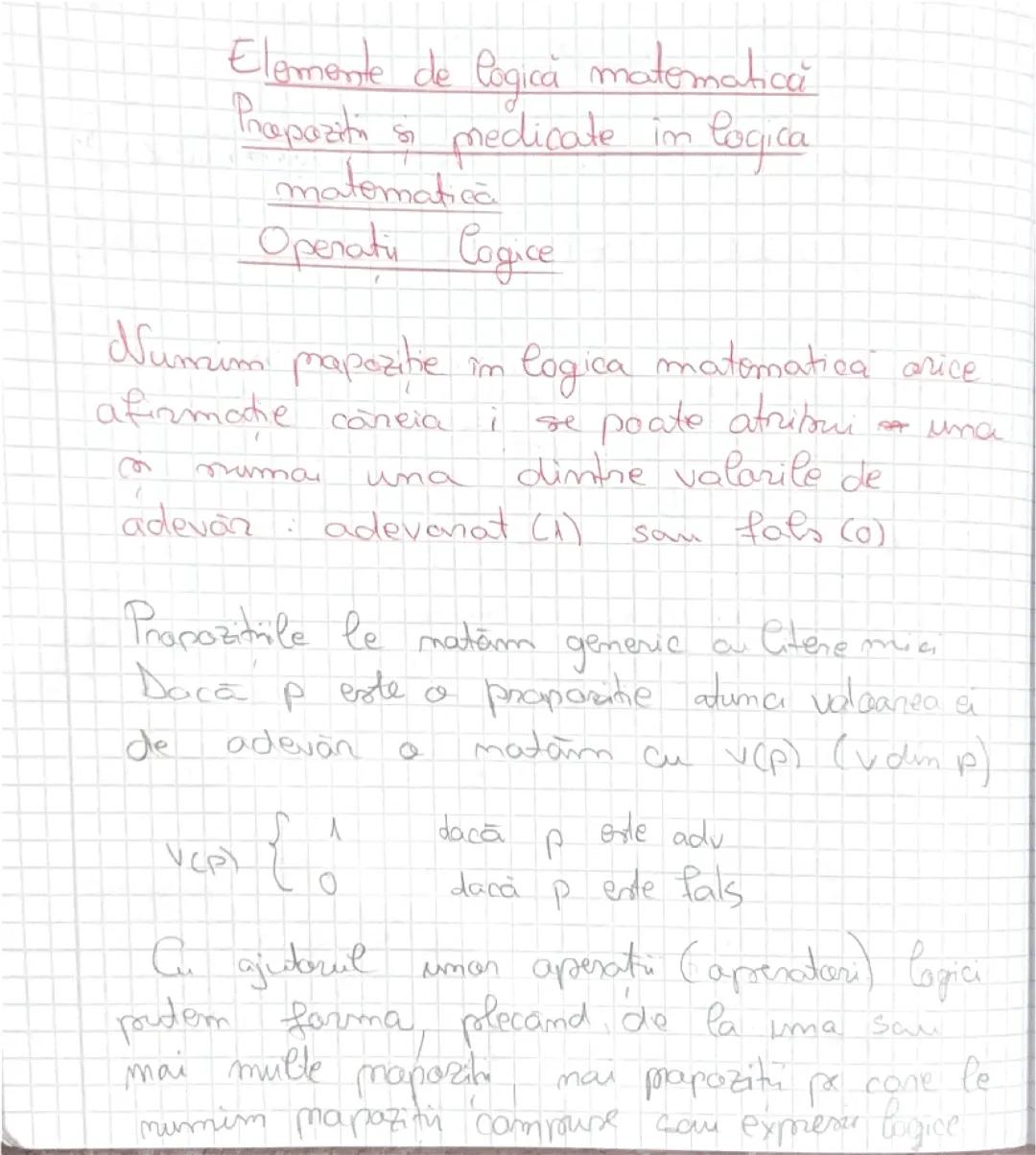 Elemente de logică matematică- negația, distincția, conjuncția și implicația 