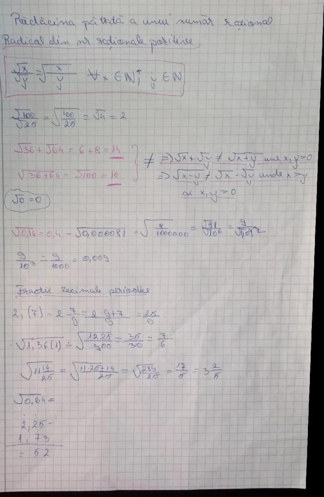 --- OCR Start ---
Beac
Matematico
Radacina patrata a unei numar natural
chimarul natural x se numeste patrat perfect, daca exista
numcirul n