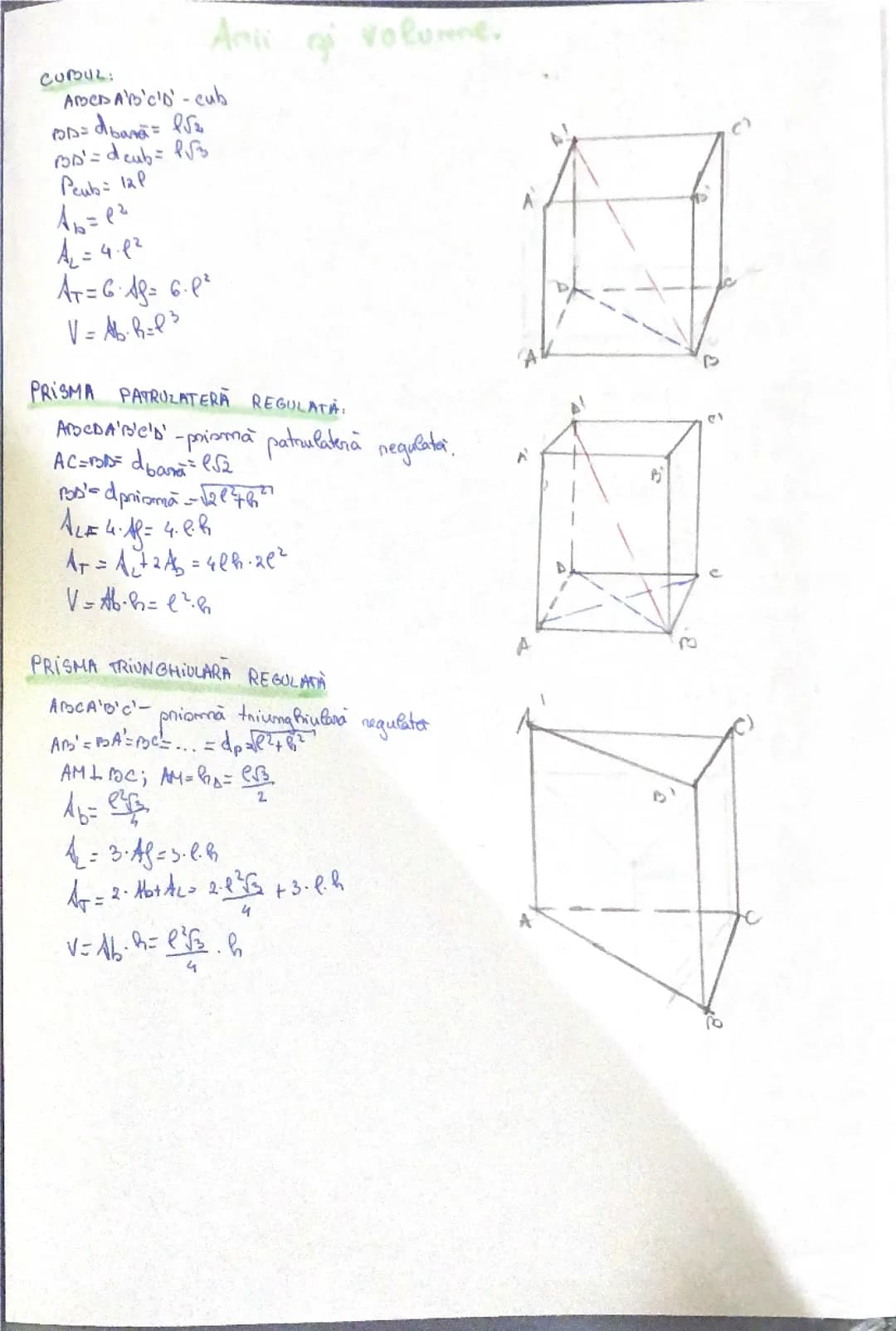 formule arii si volume 