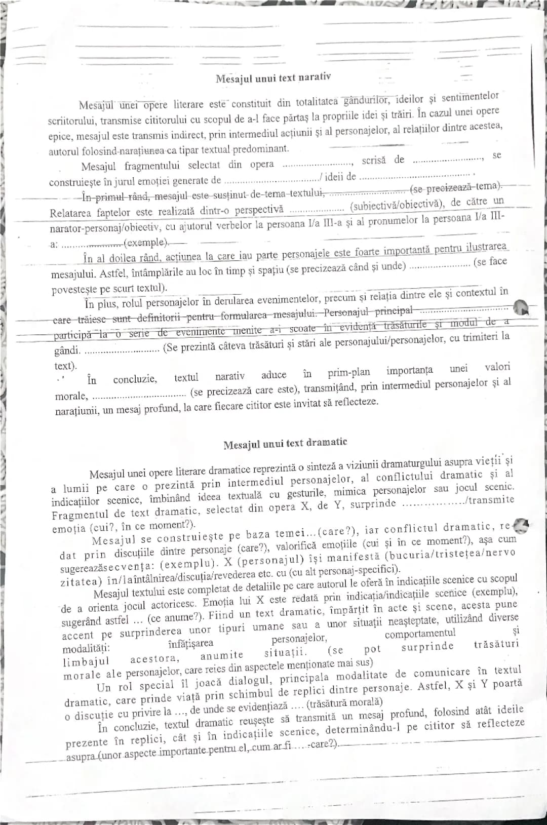 Subiectul 2 simulare și examen clasa 8 a