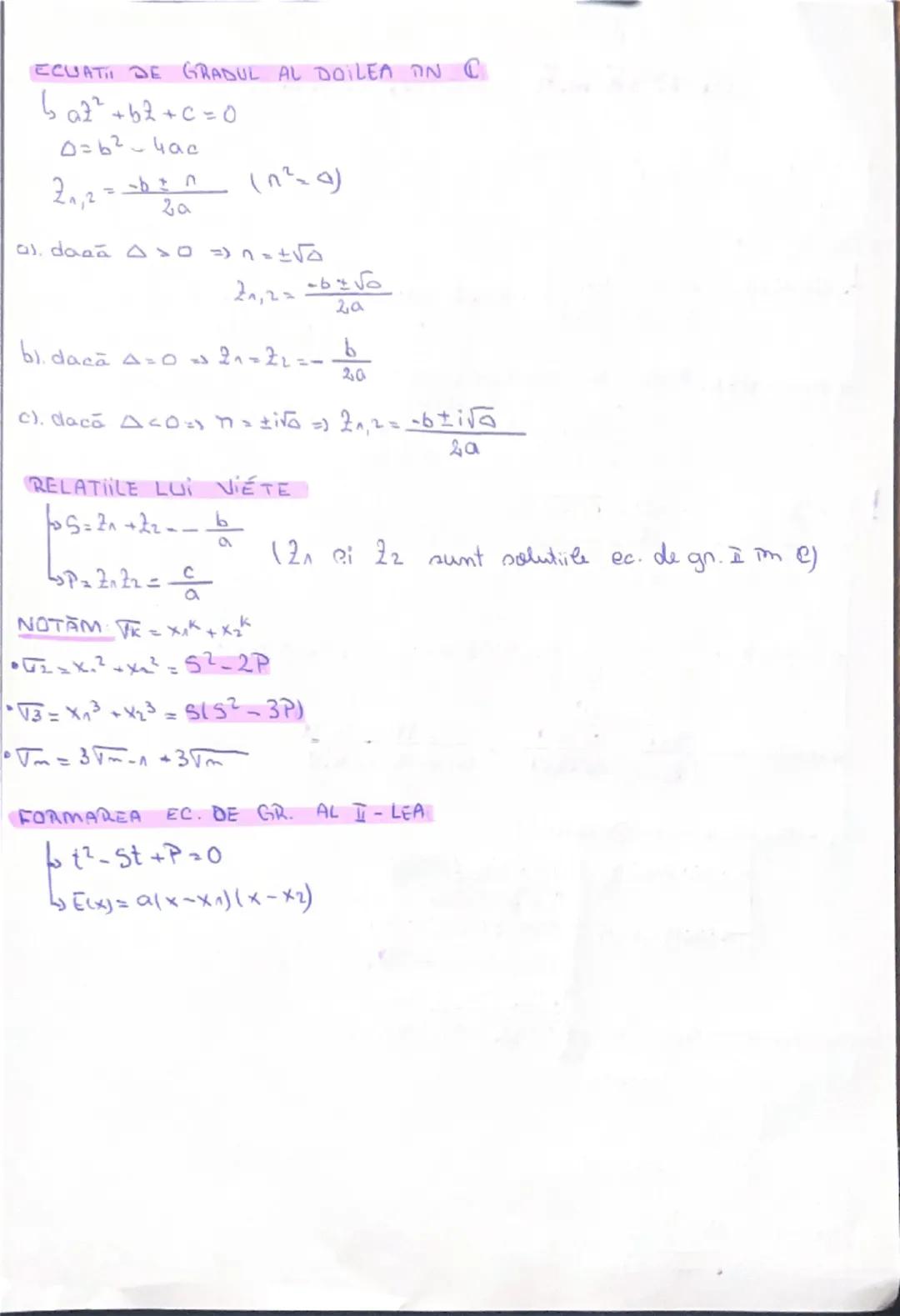 # numere complexe

12=-1 -2i= (i)²

2=a+bi

OPERATI

ADUNARE: $\substack{2_1=a_1+b_1i \ 2_2=a_2+b_2i}$ $\Rightarrow$ $2_1+2_2 = (a_1+b_1i) +