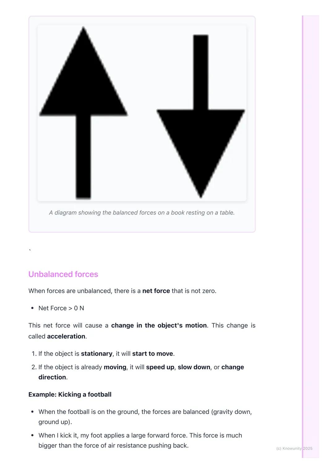 # Balanced and Unbalanced
## Forces

An introduction to forces

Forces are just pushes or pulls on an object. They can make things start
mov