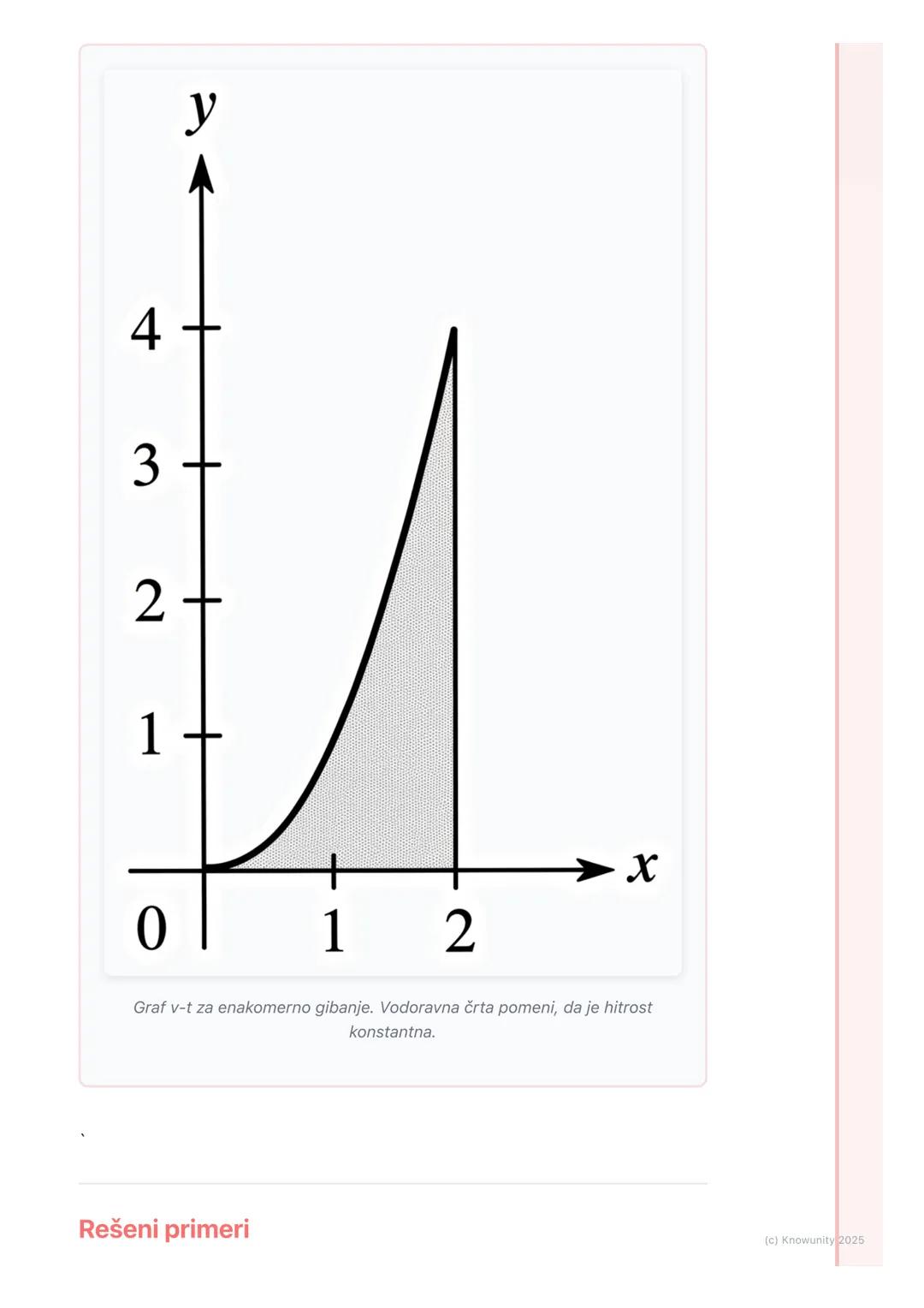 # 2.3. Enakomerno gibanje

Kaj je enakomerno gibanje?

To je najenostavnejša oblika gibanja. Telo se giblje enakomerno, če v enakih
časovnih