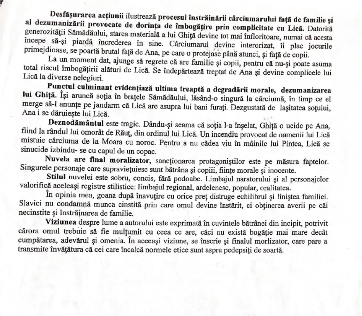 --- OCR Start ---
„Moara cu norос"
Tema şi viziunea despre lume
de Ioan Slavici
Scriitor afirmat la sfârşitul secolului al XIX-lea, Ioan Sla