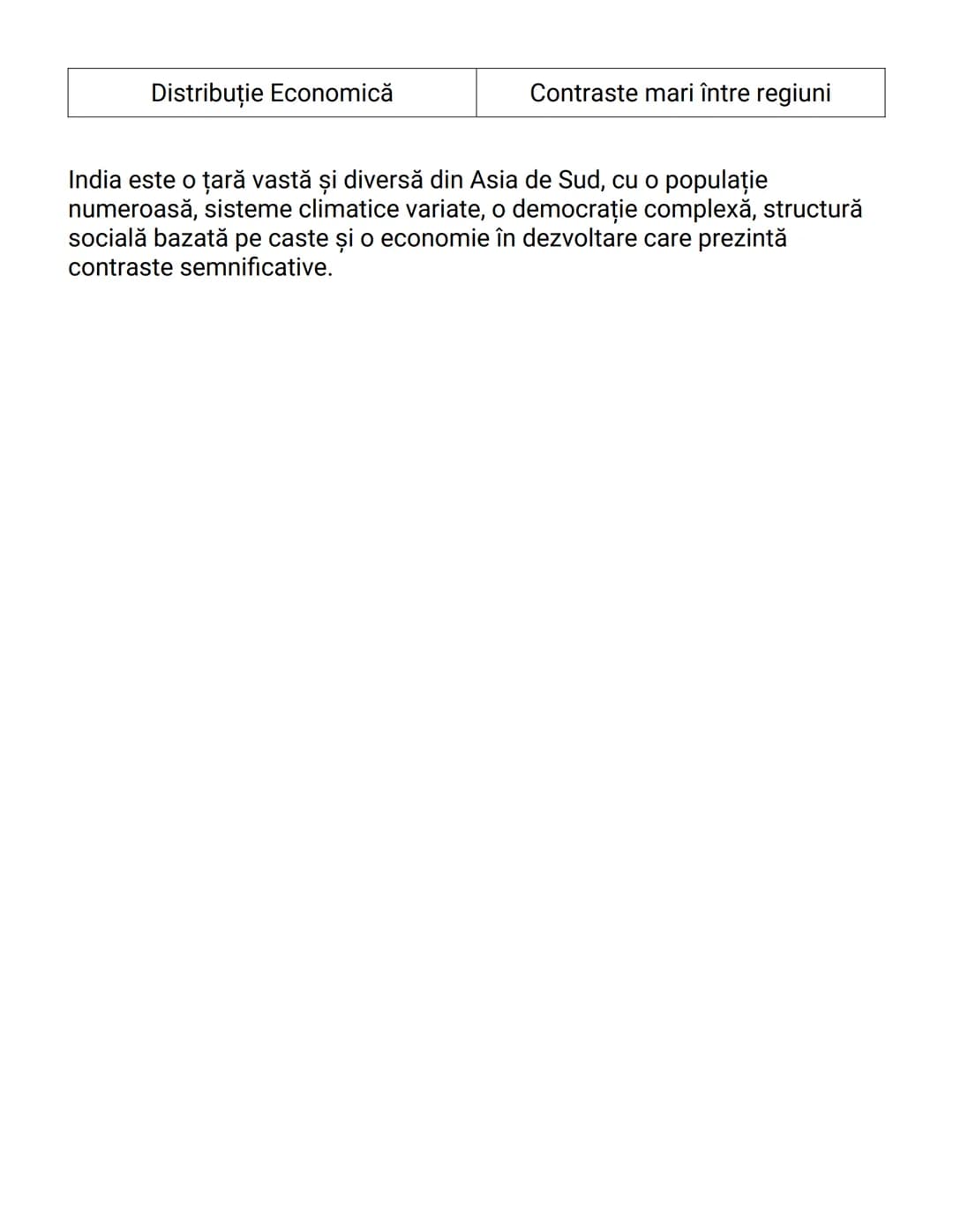 # India - O Perspectivă Geografică și
Socio-Culturală

Poziție Geografică și Populaţie
India este situată în sudul continentului asiatic, cu