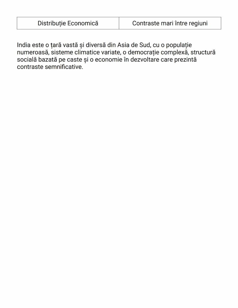 # India - O Perspectivă Geografică și
Socio-Culturală

Poziție Geografică și Populaţie
India este situată în sudul continentului asiatic, cu