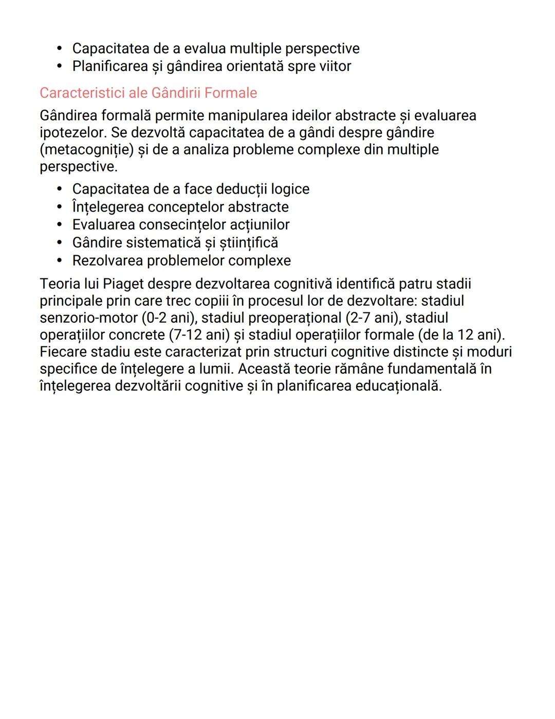 # Stadiile Dezvoltării Cognitive conform
# Teoriei lui Jean Piaget

Introducere în Teoria Dezvoltării Cognitive

Teoria dezvoltării cognitiv