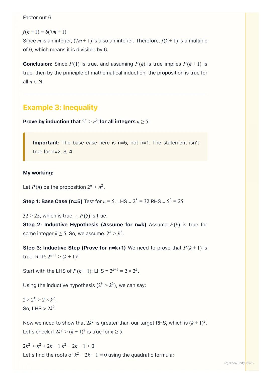 # Proof by Induction

What is proof by induction?

Proof by induction is a way of proving that a statement, or proposition, is true
for all 
