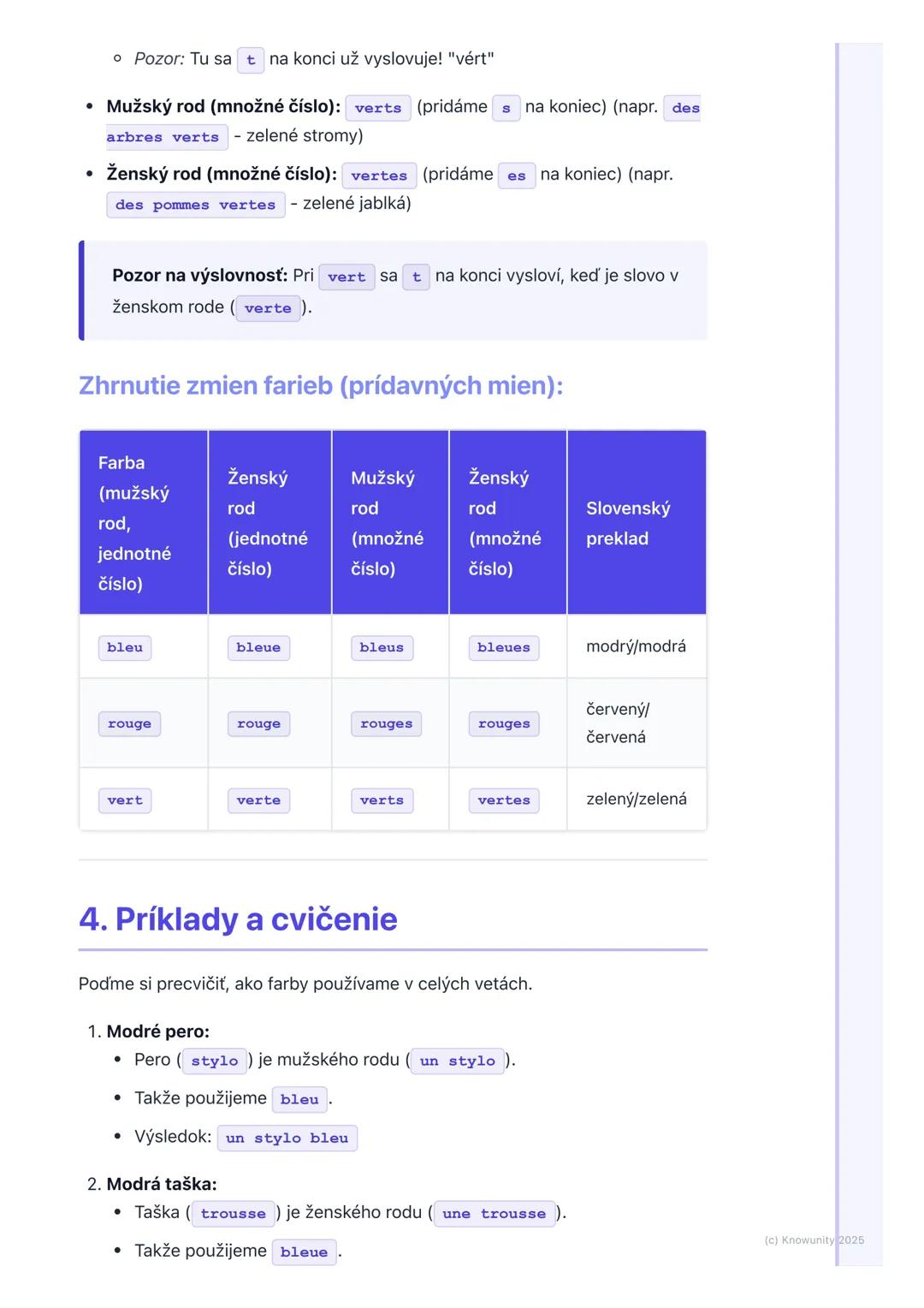 # Farby

## 1. Prehľad a úvod

Ahojte! Dnes si zopakujeme a naučíme sa niečo nové o farbách vo
francúzštine. Je to super dôležité, lebo farb