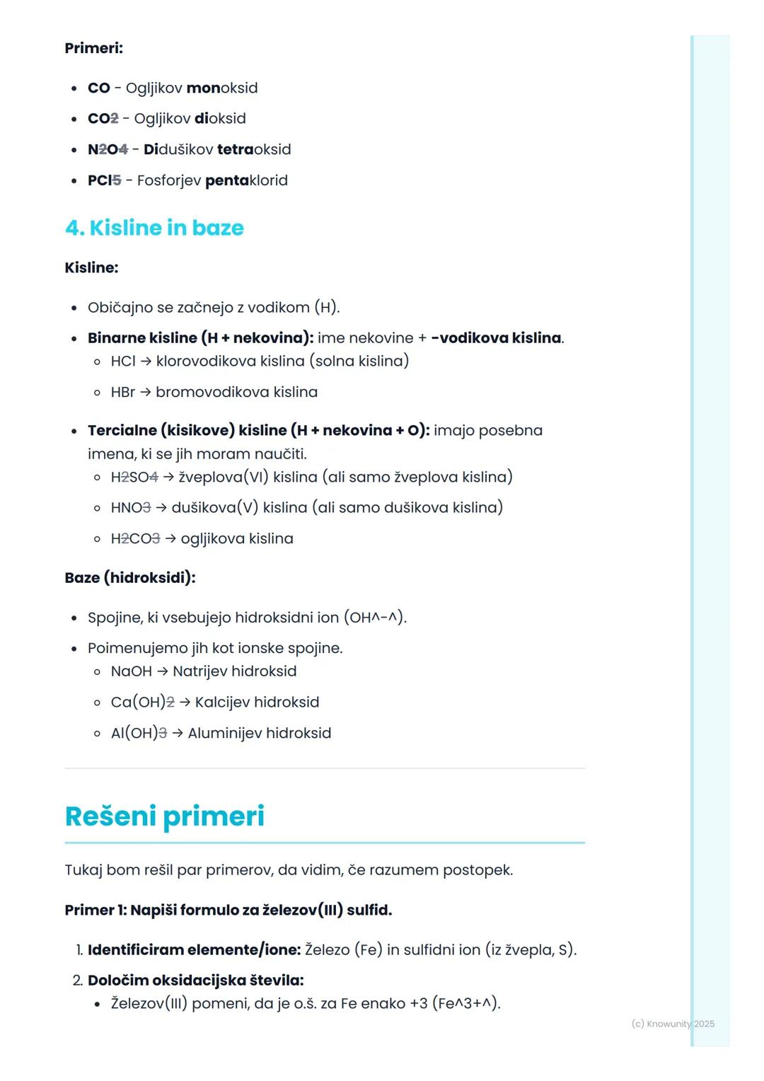 # Kemijske formule in
poimenovanje

Uvod v kemijske formule

Kemijske formule so kot abeceda v kemiji. Z njimi na kratek in enostaven
način 