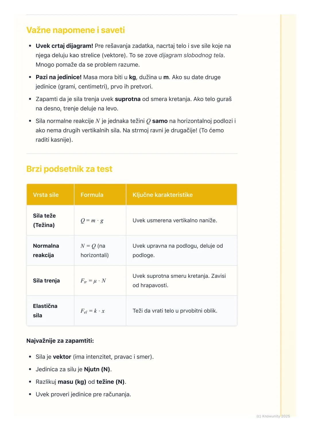 # Sila i vrste sila

Uvod u sile

Sila je osnovni pojam u dinamici. Dinamika proučava zašto se tela kreću, a
odgovor je zbog delovanja sila.