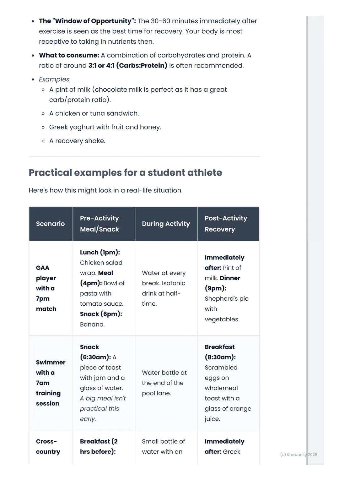 # Nutrition for Performance
(General Principles)

An introduction to nutrition for performance

Proper nutrition is about more than just gen