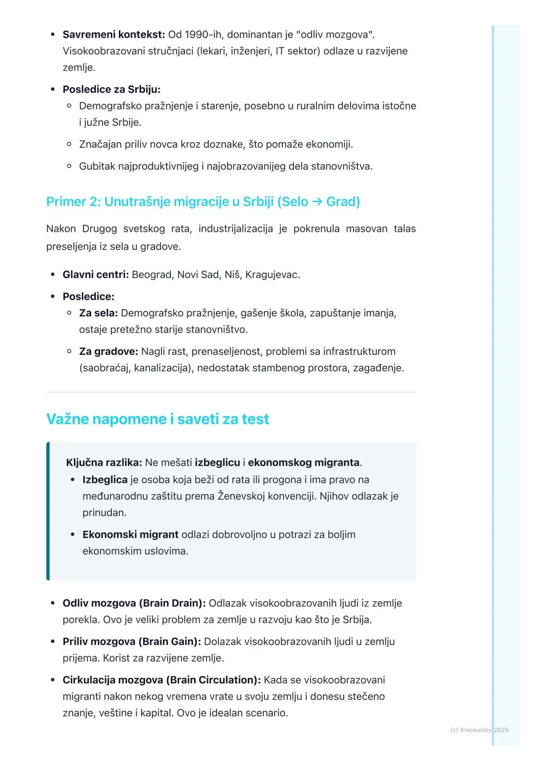 # Migracije i njihove posledice

Uvod u migracije

Migracije predstavljaju prostorno kretanje stanovništva sa ciljem trajne ili
privremene p