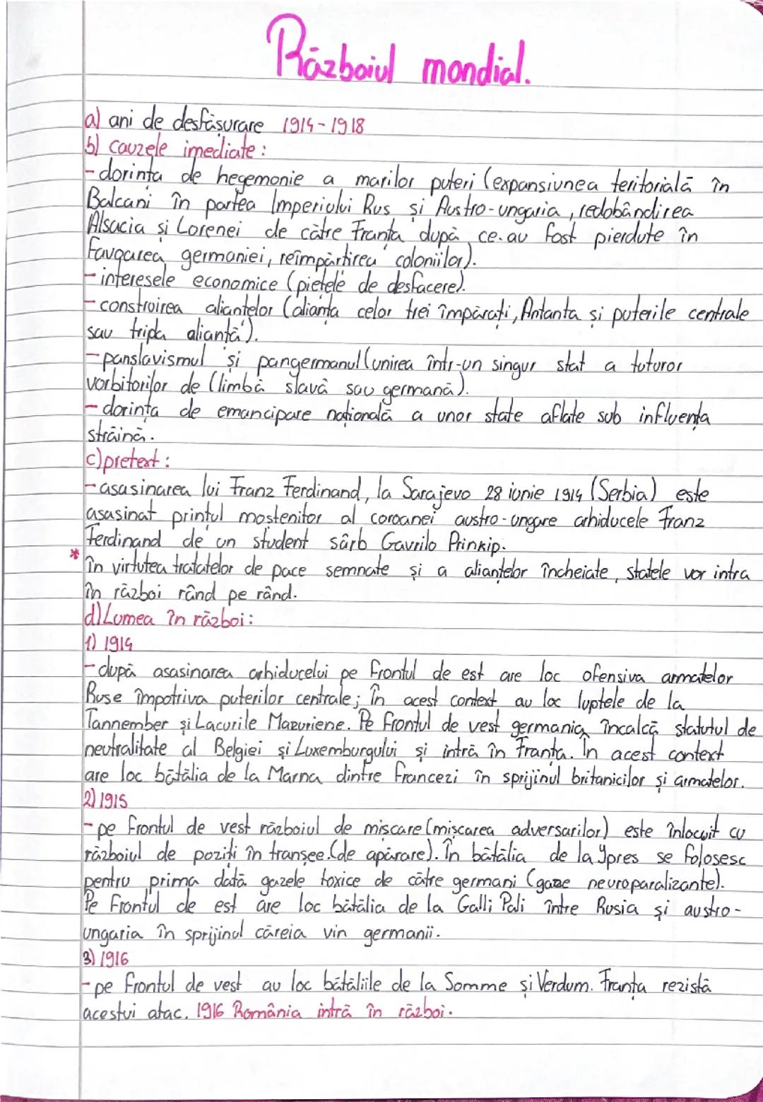 Primul Război Mondial: O Privire Detaliată