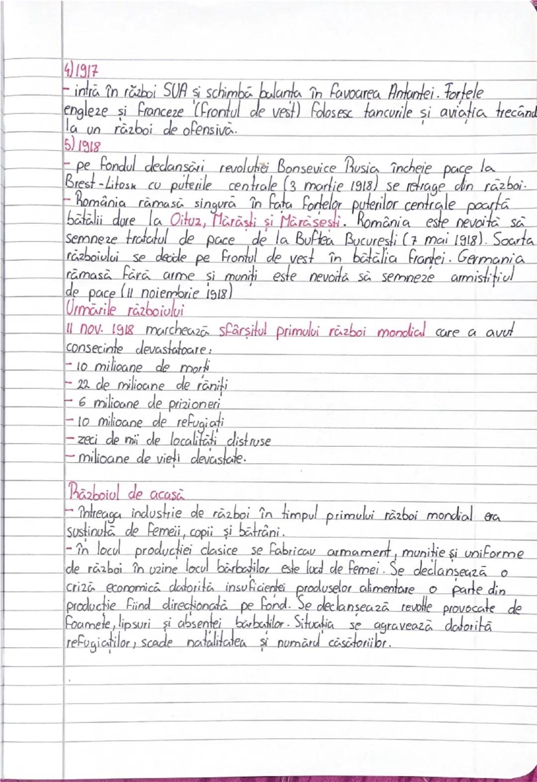 # Rözboiul mondial.

a) ani de desfasurare 1914-1918

b) cauzele imediate:
-dorința de hegemonie a marilor puteri (expansiunea teritorială î
