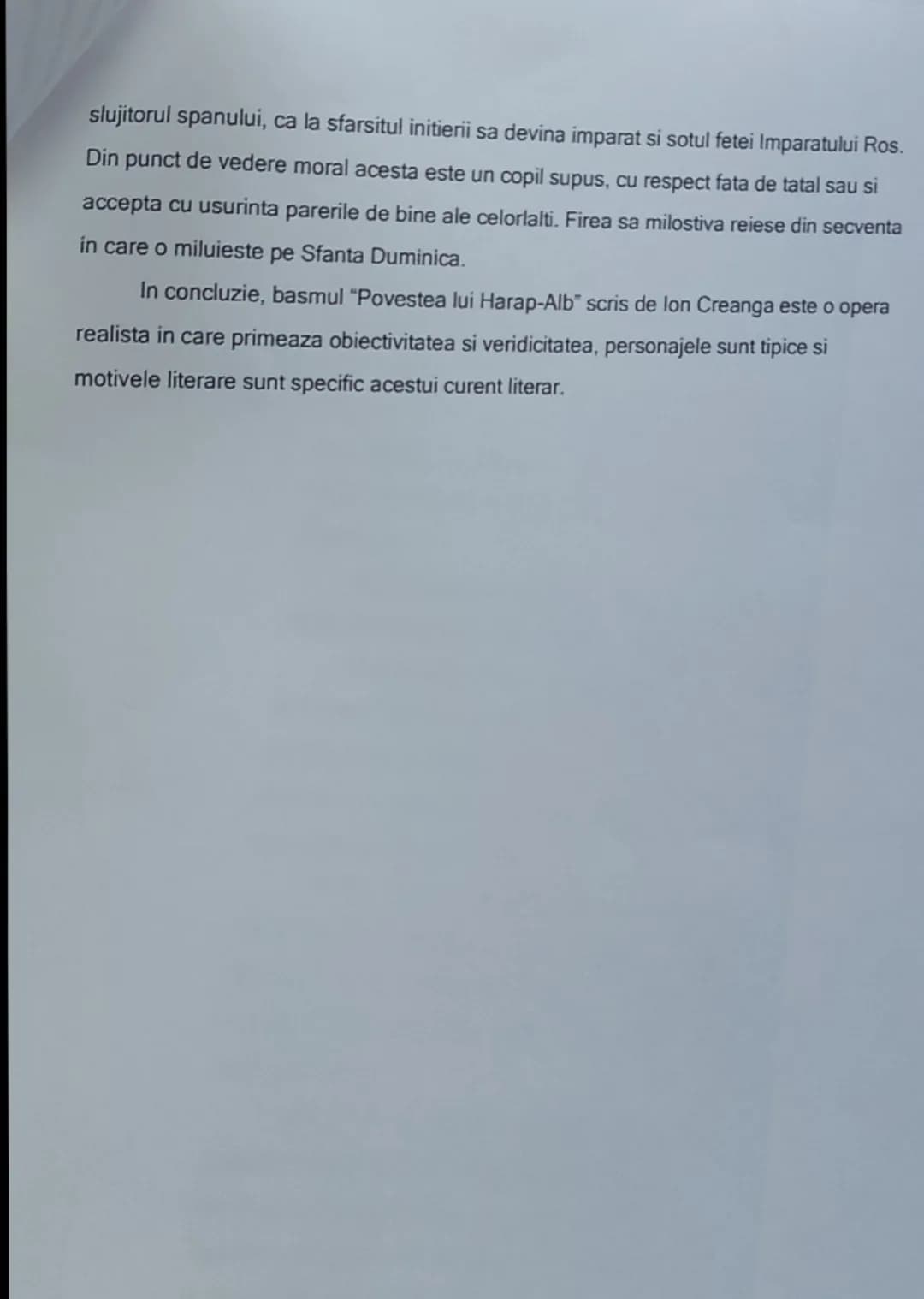 --- OCR Start ---
BASMCULT
1877
Povestea lui Harap-Alb
-de lon Creanga
Ion Creanga este un scriitor realist care face parte din cei patru ma