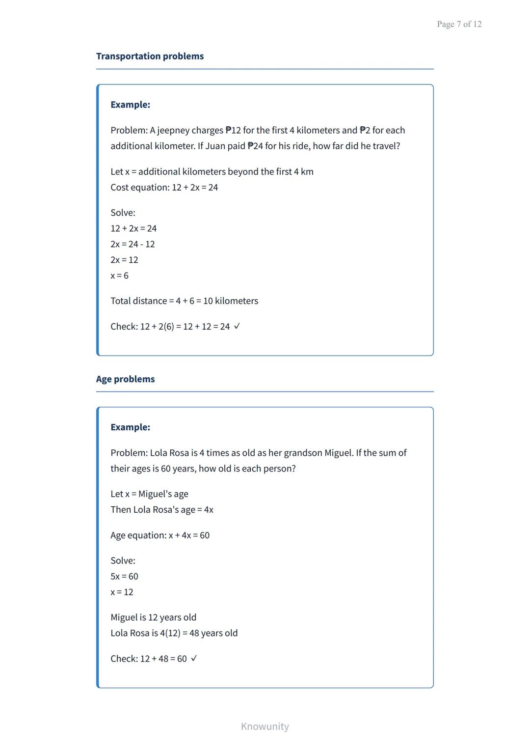 Solving linear equations in one variable - step by step guide
Master techniques for solving linear equations with one
variable
What you will