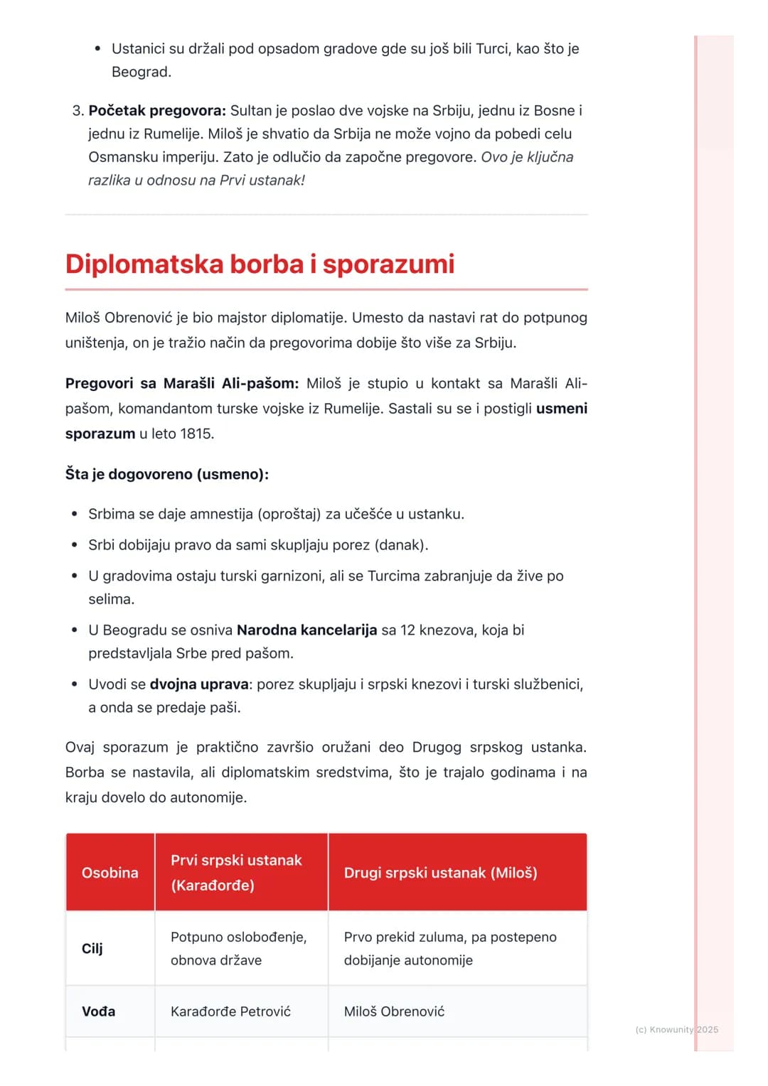 # Drugi srpski ustanak

## Uvod i uzroci ustanka

Posle sloma Prvog srpskog ustanka 1813. godine, stanje u Srbiji je bilo jako
teško. Turci 