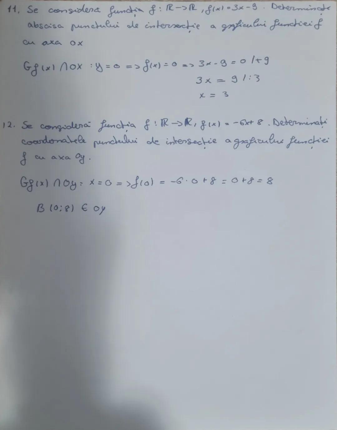 # Functia

# De Gradul I

Forma generală a funcției : fix) = ax +b

Rezalvare: Grafioul funcţiei de gradul I

este o dreapta

Bac: Subiecte 