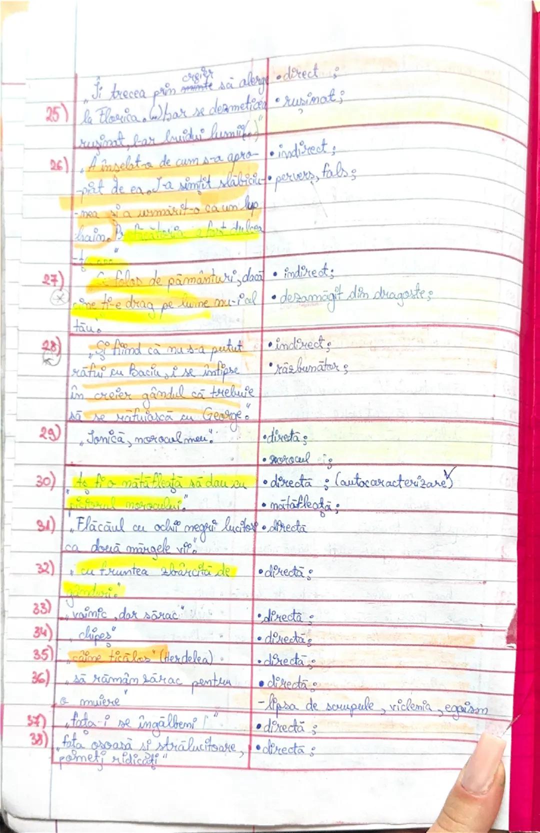 --- OCR Start ---
Citat
Tema
17 Noiembrie 20
Tip de caracterizare + trăsătură
Briceaa aruncă o privire caracterizare indirectă făcută de Bar