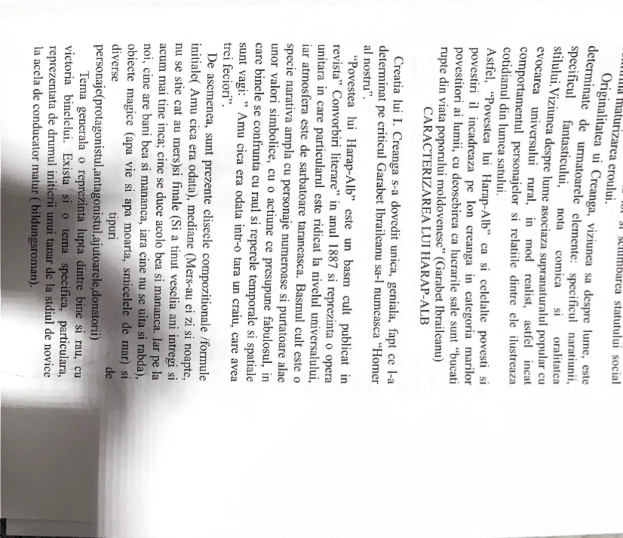 ma maturizarea eroului.
fost schimbarea statutului social

Originalitatea ui Creanga, viziunea sa despre lume, este
determinate de urmatoare