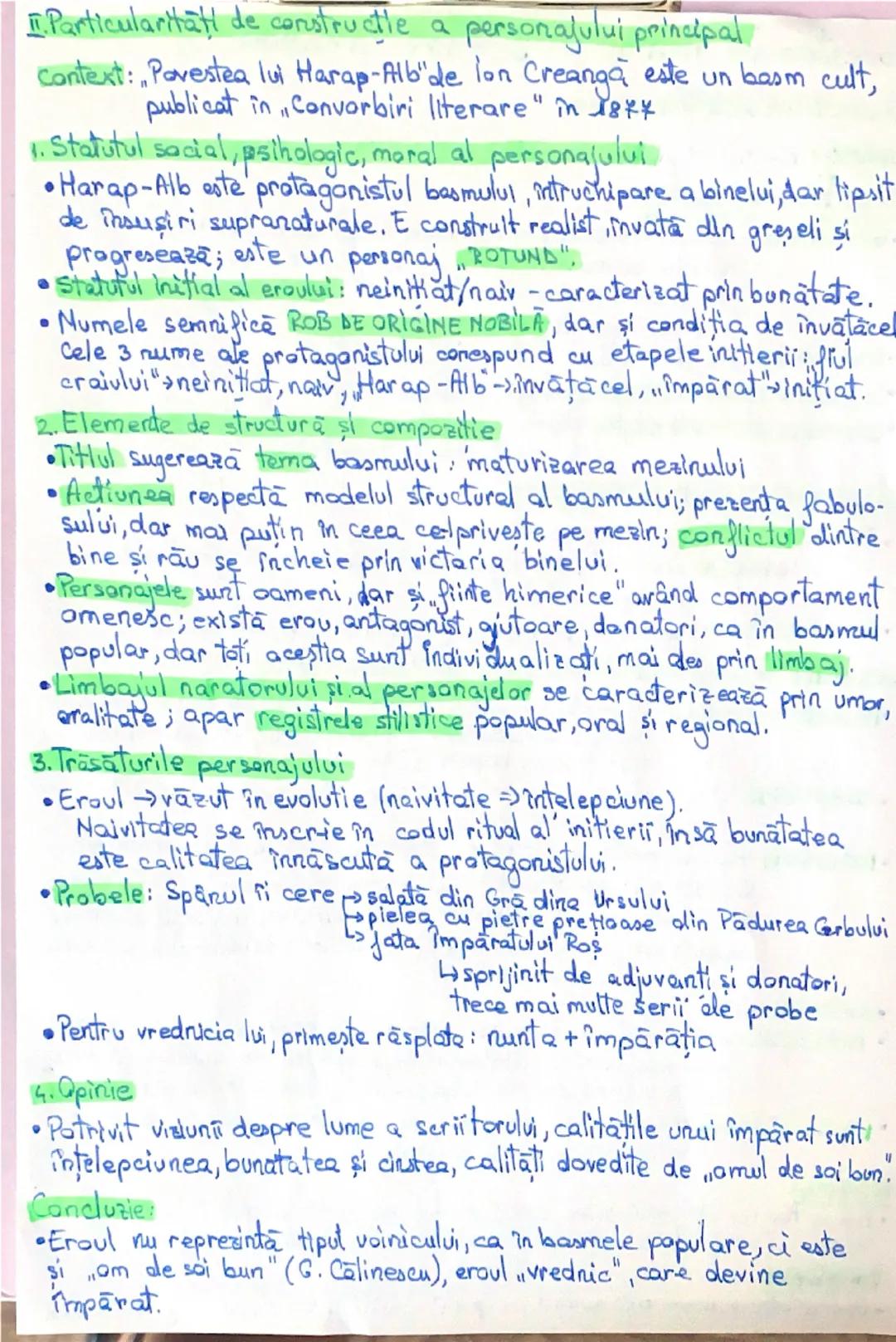 Povestea lui Harap-Alb - Ion Creangă
1. Tema şi viziunea despre lume
Context: basm cult, publicat în "Convorbiri literare" (1877)
1. Trăsătu