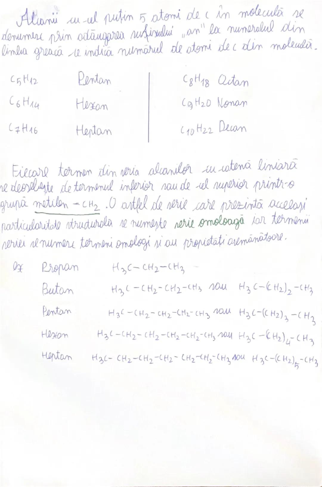 Alcani
Alcanii sunt hidrocarburi saturate aciclice - cu
catenă liniară sau ramificată (numai legături C-C, C-H)
Ex:
HH
H-C-C-H
HH
etan
(CH3-
