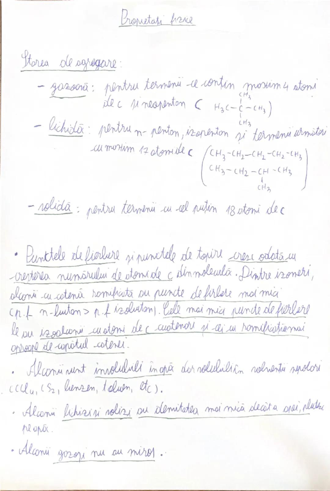 Alcani
Alcanii sunt hidrocarburi saturate aciclice - cu
catenă liniară sau ramificată (numai legături C-C, C-H)
Ex:
HH
H-C-C-H
HH
etan
(CH3-