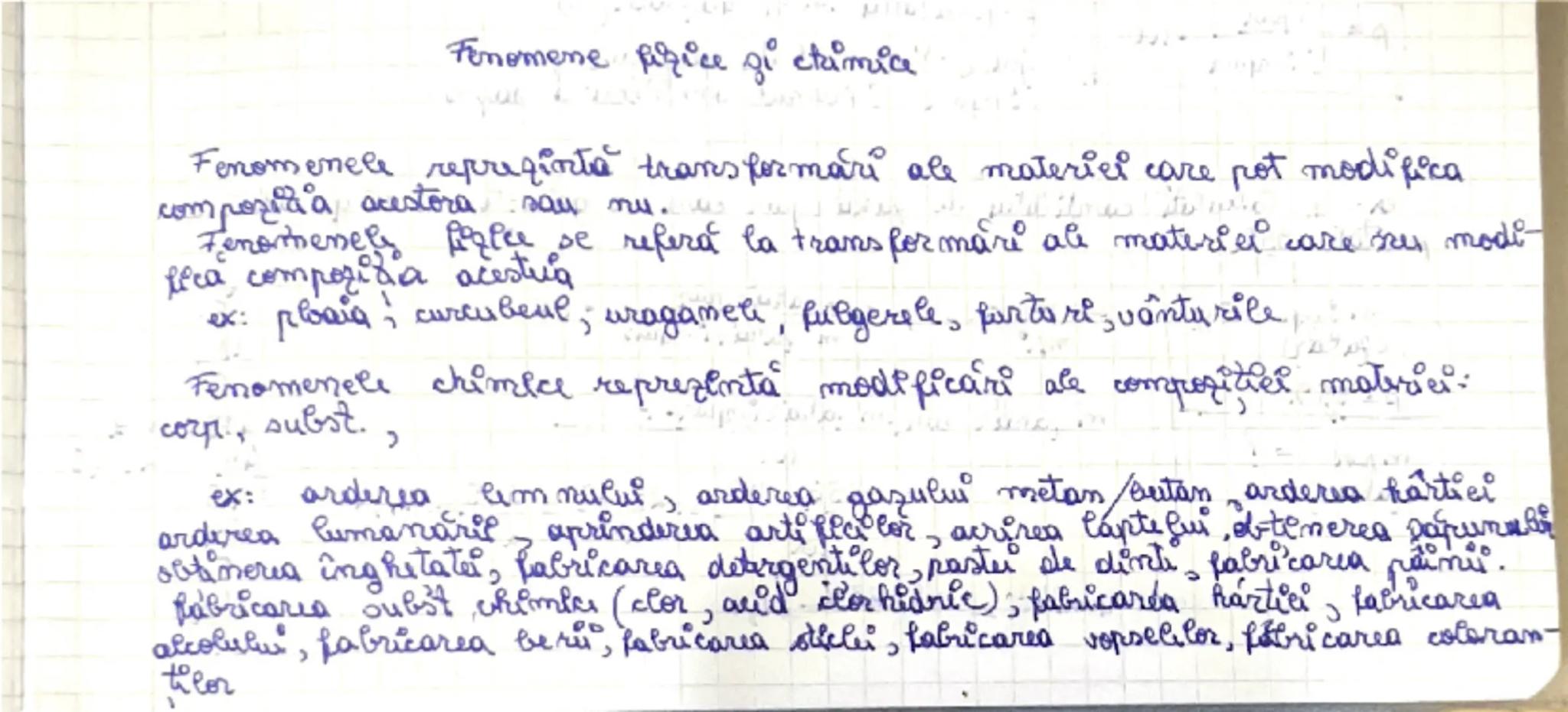 # Fenomene fizice şi chimice

Fenomenele reprezintă transformări ale materiei care pot modifica
compoziţia acestora sau nu.

Fenomenele fizi