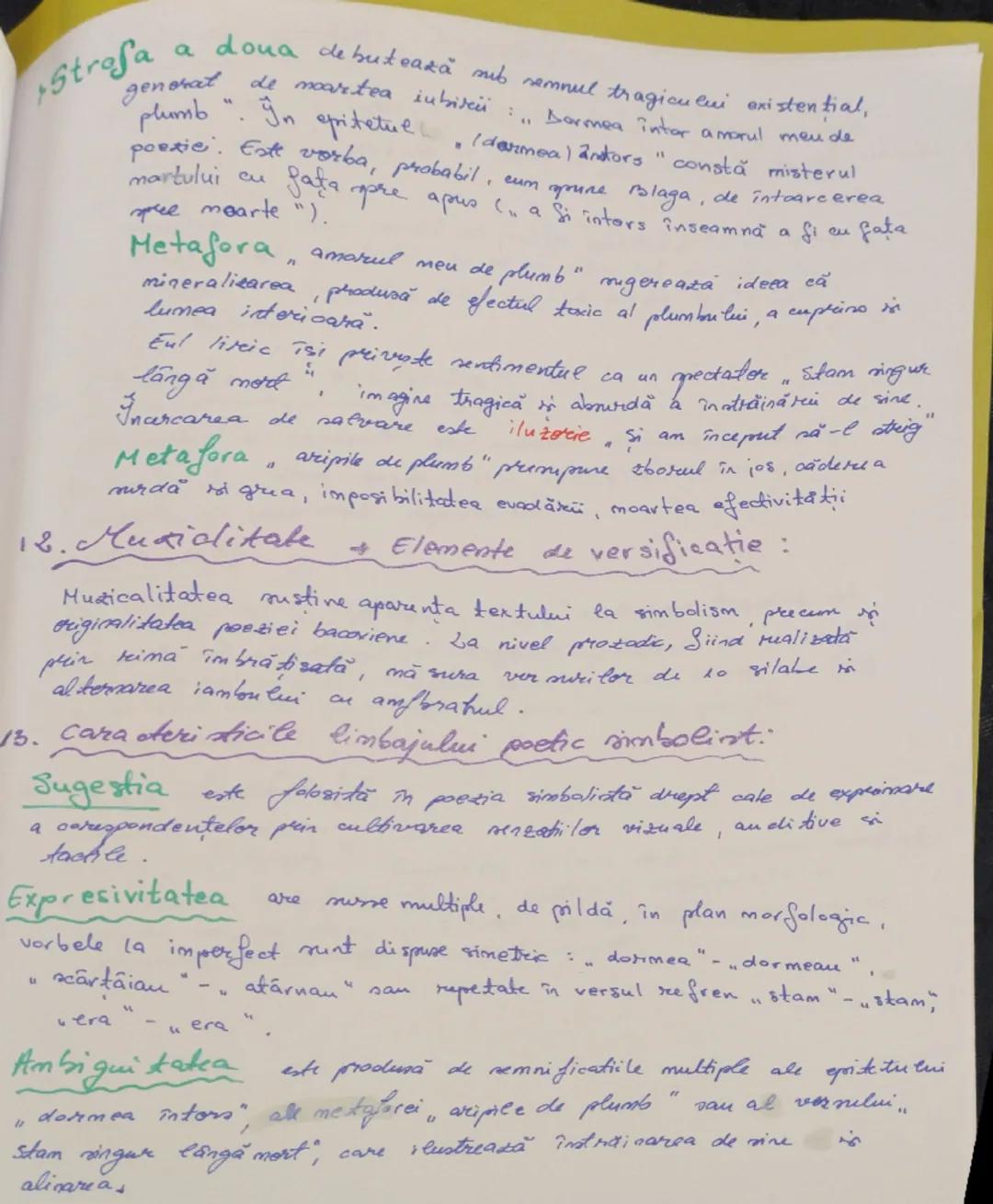 --- OCR Start ---
AL
Plumb
de. George
* Bacovia.
~Plan~
1. Context
2. Incadrare în:
a. specia literară = elegie.
b. Curent literar = Simboli