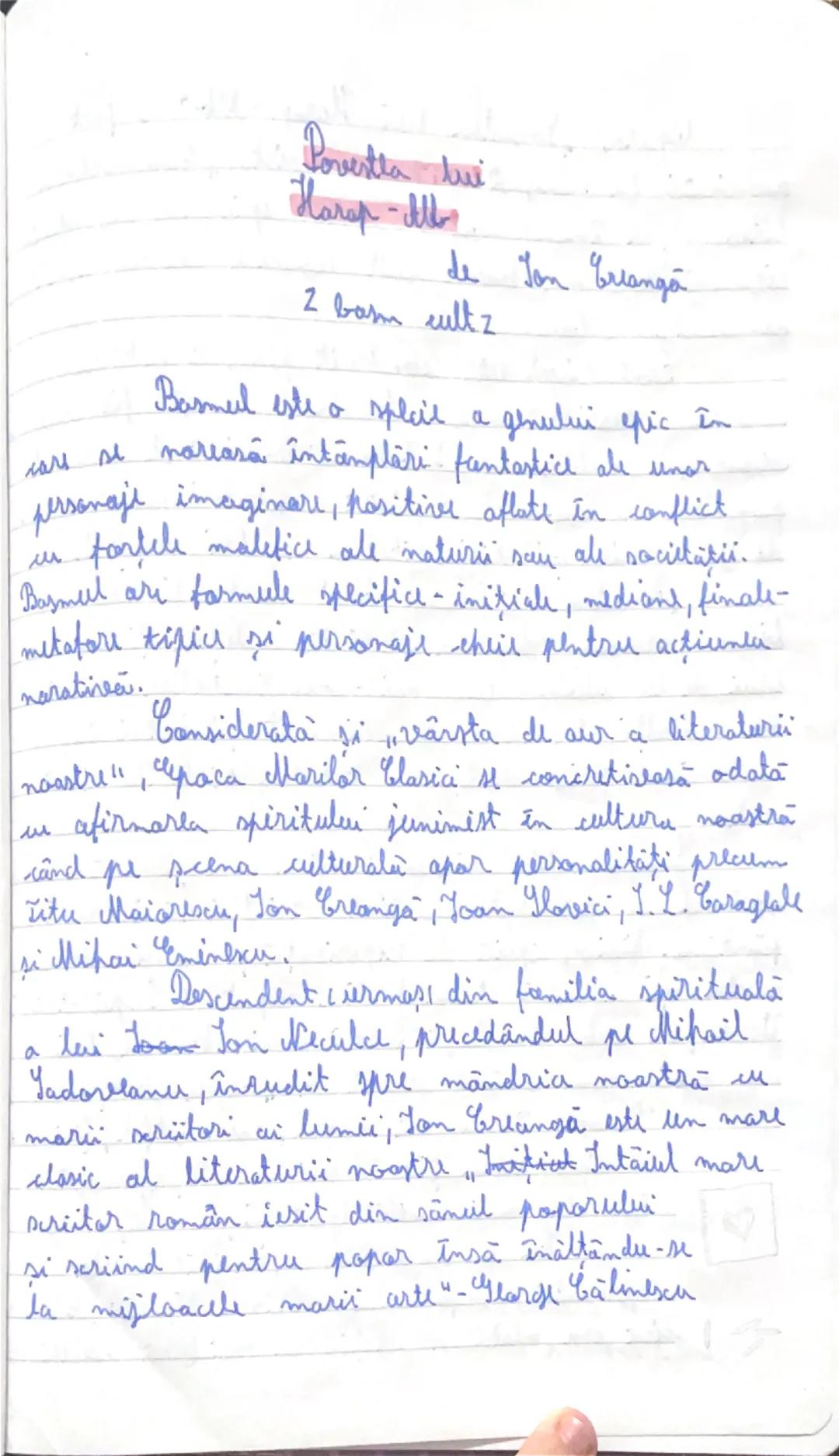 Analiza Detaliată a Povestii lui Harap-Alb