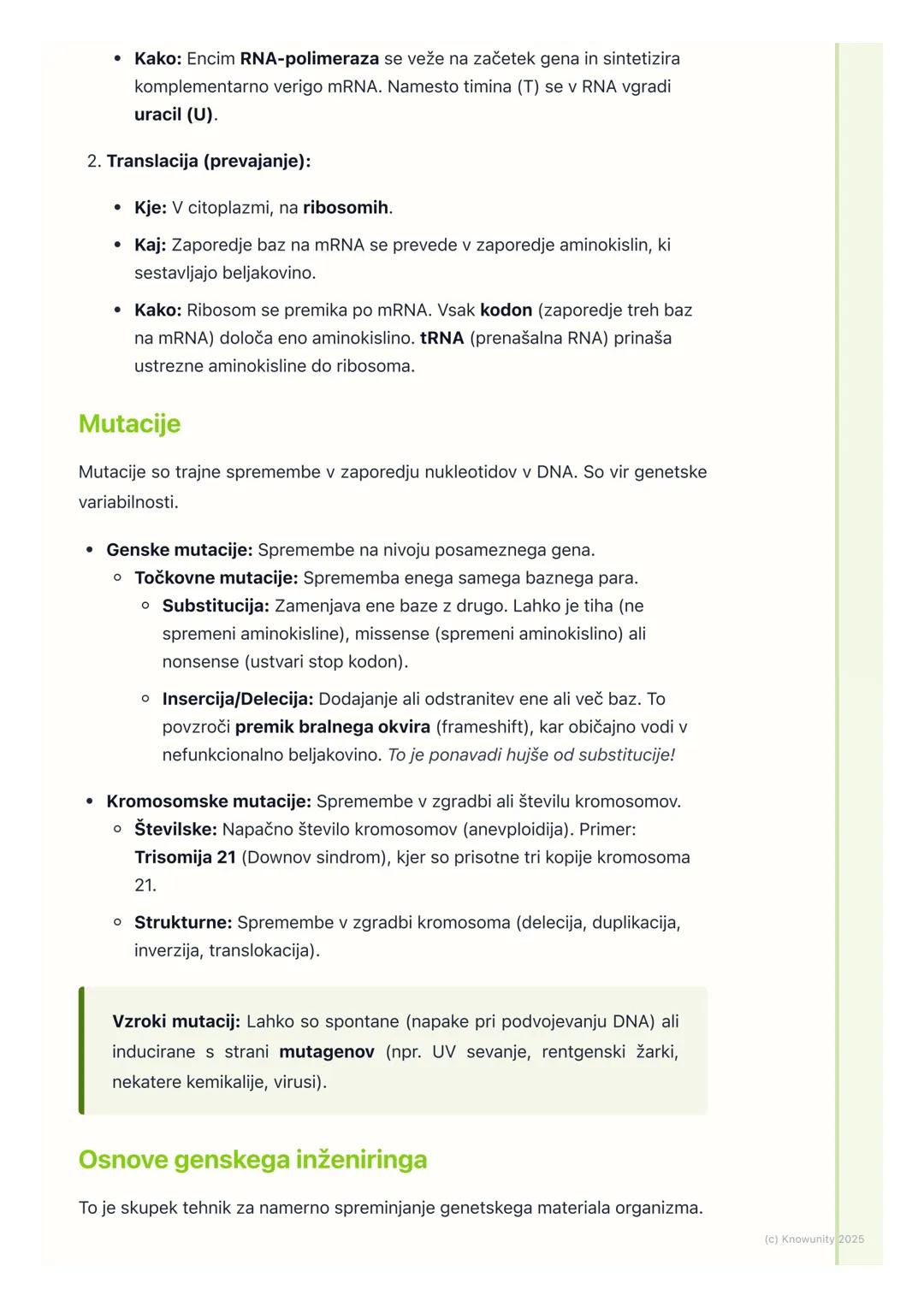 # Genetika in dedovanje

## Uvod v genetiko in dedovanje

Genetika je veda o dedovanju in spremenljivosti organizmov. Ukvarja se s tem,
kako