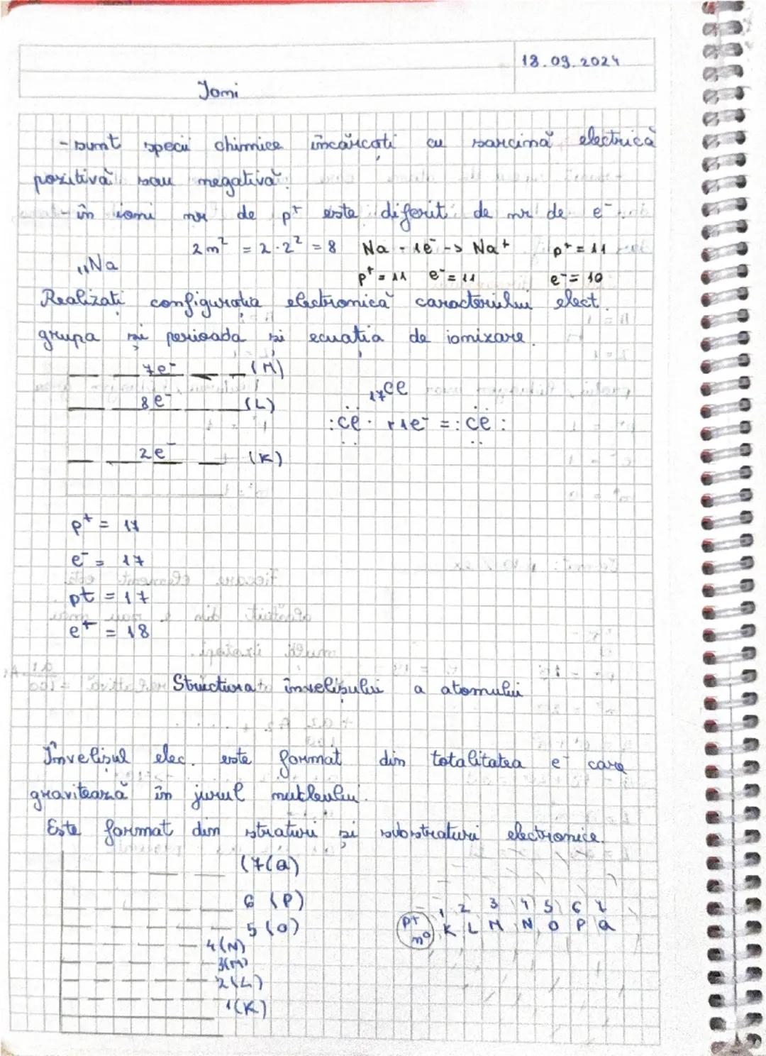 # Atomul

17.09.2024

- Chimia este știința care se ocupă cu studiul
compoziției, structurii, proprietățile substanțelor și transformă-
rile