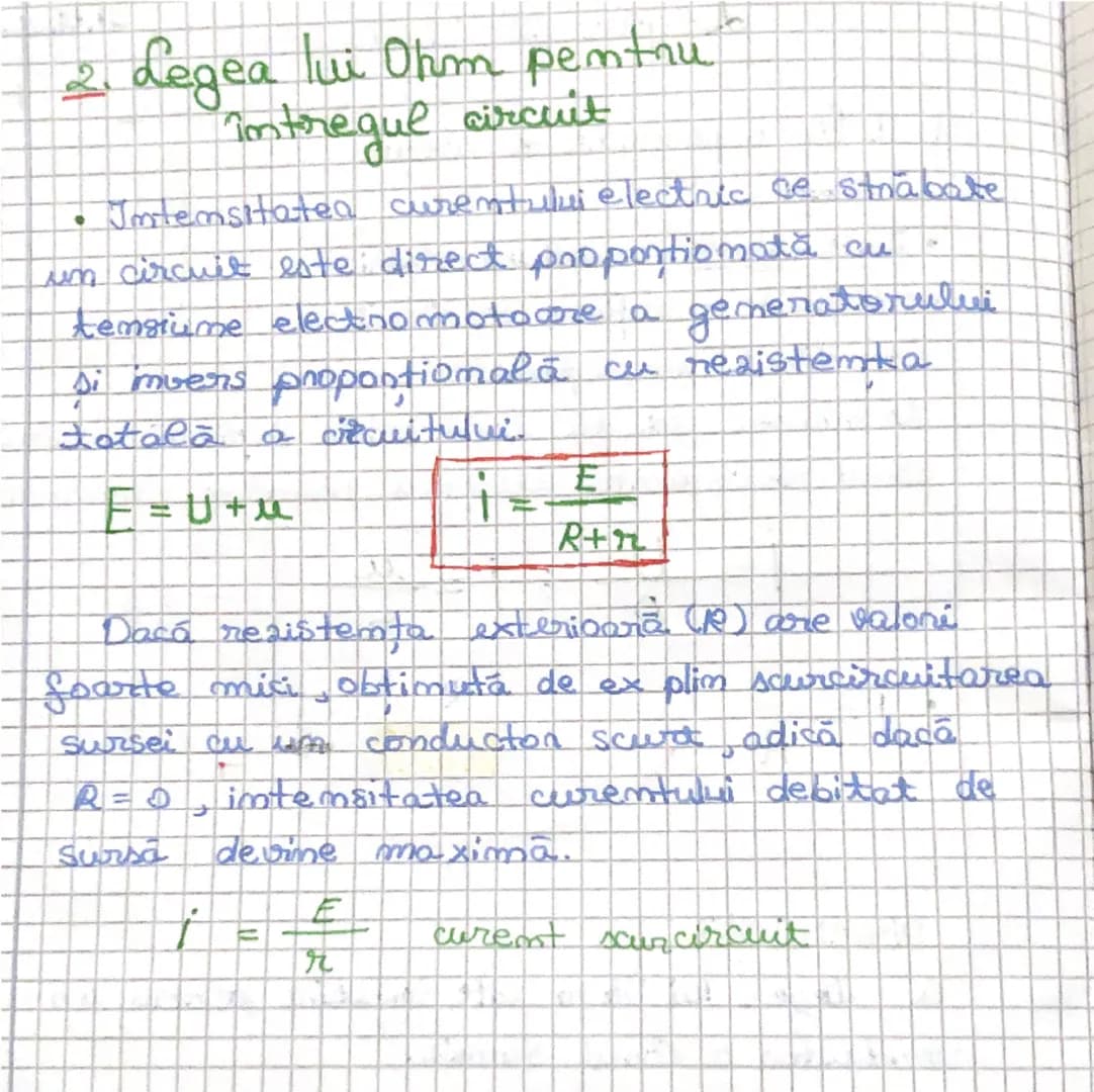 --- OCR Start ---
Ili Unm
1. Pe o pontiume de circuit
ENUNT
+
• Intensitatea curentulus electric
ce strabate o partiume de circuit,
este dir