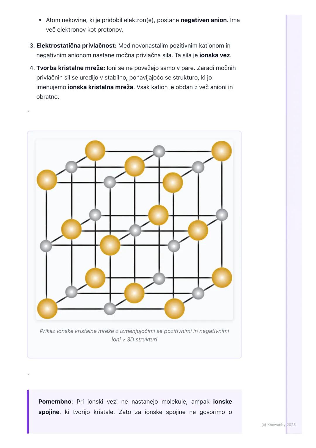 # lonska vez

Uvod v ionsko vez

lonska vez je ena od glavnih vrst kemijskih vezi. Nastane med atomi kovin in
nekovin. Glavni razlog za nast