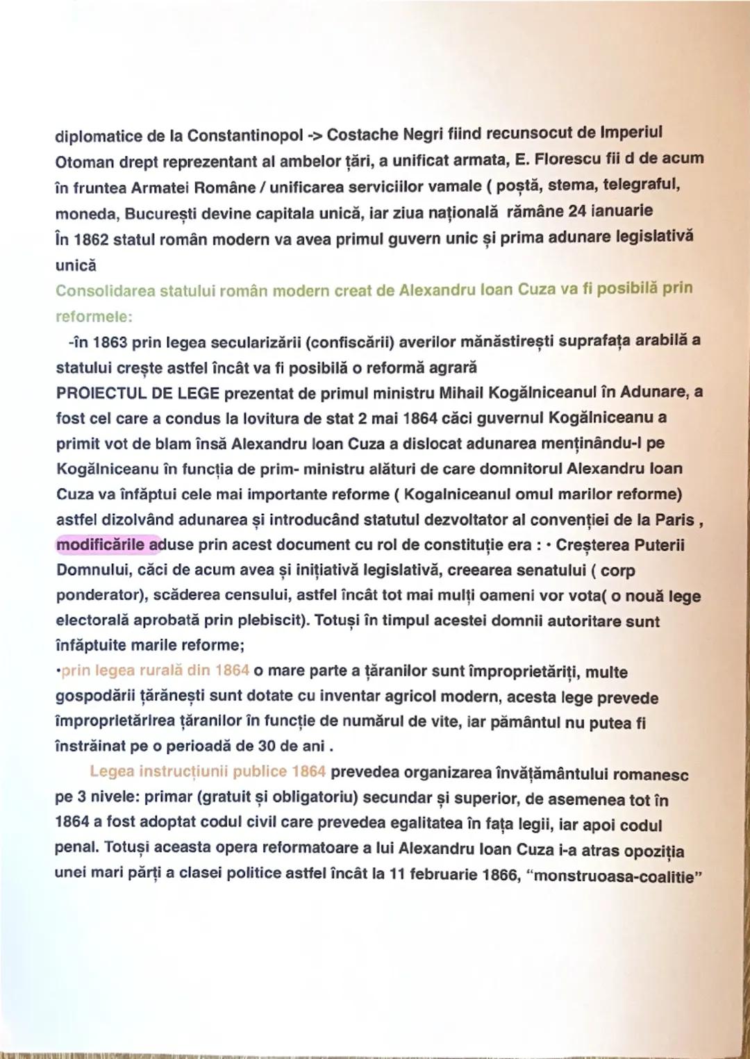 Statul român modern de la proiect politic la
realizarea ROMÂNIEI MARI
1. CONCEPTE
statul român modern = statul rezultat în urma unirii Moldo